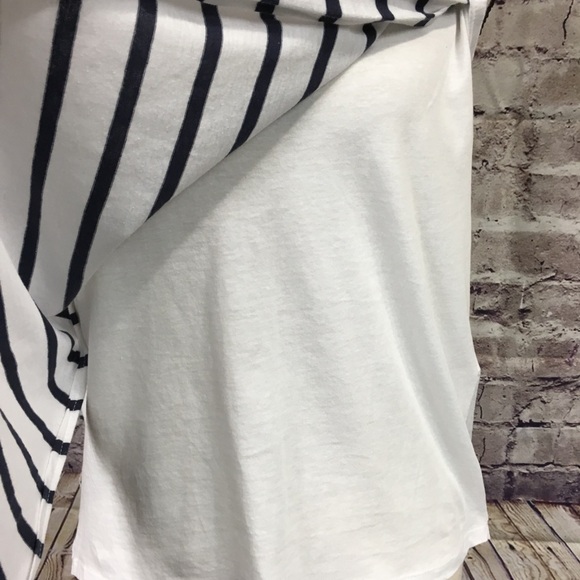 Zara Navy White Stripe Sleeveless Tank Top - Picture 6 of 8
